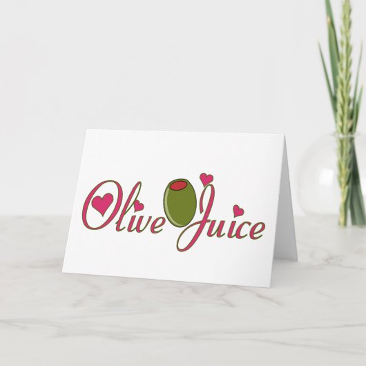 Cartes Pour Fêtes Annuelles Jus d'olive (Devant)