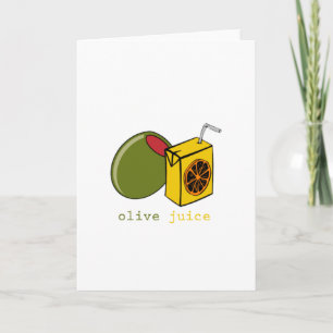 Cartes Pour Fêtes Annuelles Jus olive
