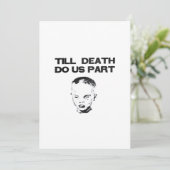 Cartes Pour Fêtes Annuelles Jusqu'à ce que la mort nous sépare Paresseux class (Debout devant)