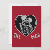 Cartes Pour Fêtes Annuelles Jusqu'à la Saint-Valentin Emo Goth (Devant)