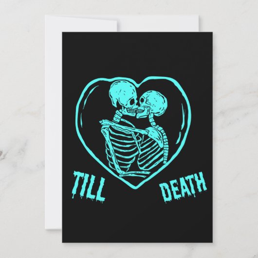 Cartes Pour Fêtes Annuelles Jusqu'à la Saint-Valentin Emo Goth (Devant)