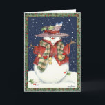CARTES POUR FÊTES ANNUELLES JUST LOVABLE<br><div class="desc">Eh,  JUST LOVABLE out in the snow a string of ornaments.</div>