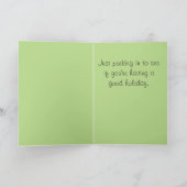 Cartes Pour Fêtes Annuelles Juste jetant un coup d'oeil dans… (Intérieur)