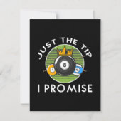 Cartes Pour Fêtes Annuelles Juste Le Conseil Je Promets Billard (Devant)