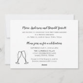 Cartes Pour Fêtes Annuelles Juste marié Ajouter une photo simple Mariage (Dos)