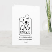 Cartes Pour Fêtes Annuelles Juste parce que - rassemblement de l'arbre (Dos)