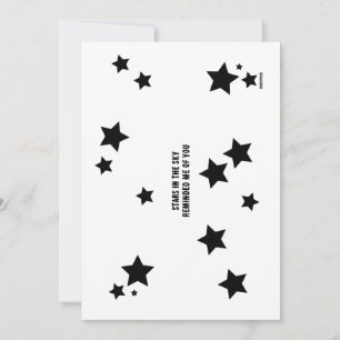 Cartes Pour Fêtes Annuelles Juste parce que - Stars m'a rappelé de toi, Flat