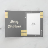 Cartes Pour Fêtes Annuelles Juste pour vous Noël étreintes photos gris blanc (Intérieur)