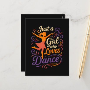 Cartes Pour Fêtes Annuelles Juste un qui aime danser la danse