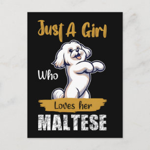 Cartes Pour Fêtes Annuelles Juste une fille qui aime la typographie maltaise 2