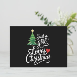 Cartes Pour Fêtes Annuelles Juste une fille qui aime le cadeau de famille de l
