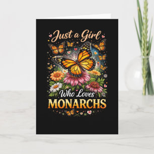 Cartes Pour Fêtes Annuelles Juste une fille qui aime les monarques