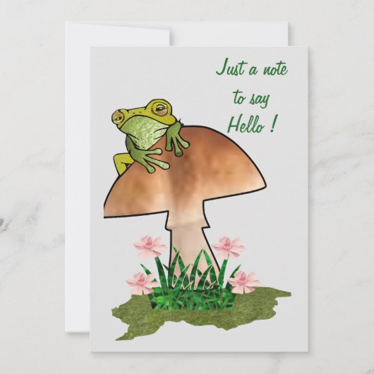 Cartes Pour Fêtes Annuelles Juste une note pour dire bonjour! (Devant)