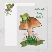 Cartes Pour Fêtes Annuelles Juste une note pour dire bonjour! (Devant / Derrière)