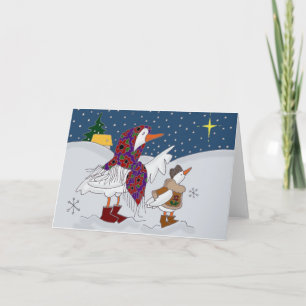 Cartes Pour Fêtes Annuelles Kachka de Noël (canard)