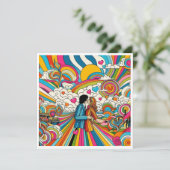 Cartes Pour Fêtes Annuelles Kaleidoscope d'amour (Debout devant)