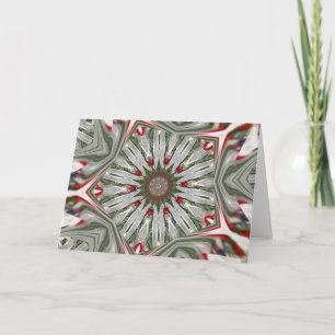 Cartes Pour Fêtes Annuelles Kaleidoscope de couronne de Noël