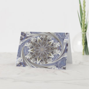 Cartes Pour Fêtes Annuelles Kaléidoscope de Noël de remous de Paisley