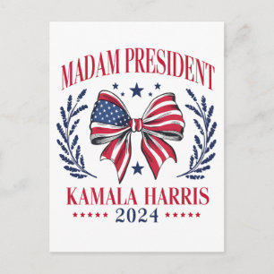 Cartes Pour Fêtes Annuelles Kamala 2024 Indian Black Queen Melanin Sista Shopp