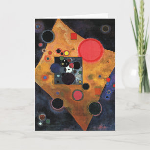 Cartes Pour Fêtes Annuelles Kandinsky - Accent en rose,