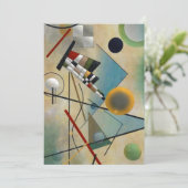 Cartes Pour Fêtes Annuelles Kandinsky Composition Peinture Abstraite (Debout devant)