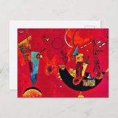 Cartes Pour Fêtes Annuelles Kandinsky - Mit und Gegen (Devant / Derrière)