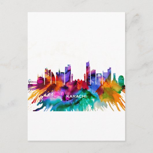 Cartes Pour Fêtes Annuelles Karachi Pakistan (Devant)