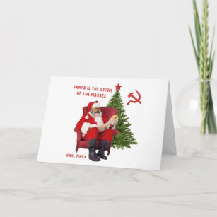 Cartes Pour Fêtes Annuelles Karl Marx Père Noël