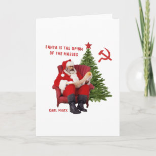 Cartes Pour Fêtes Annuelles Karl Marx Père Noël