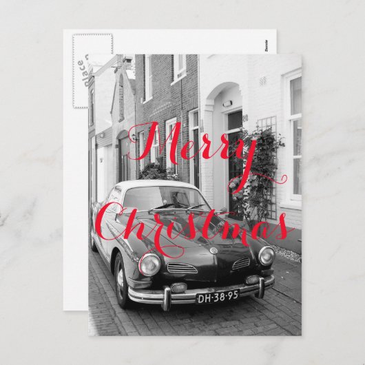 Cartes Pour Fêtes Annuelles Karmann Ghia Voiture de Collection (Devant / Derrière)