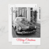 Cartes Pour Fêtes Annuelles Karmann Ghia Voiture de Collection Joyeux Noël (Devant / Derrière)