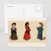 Cartes Pour Fêtes Annuelles Kate Greenaway : Noël (Devant / Derrière)