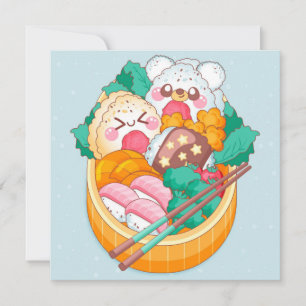 Cartes Pour Fêtes Annuelles Kawaii