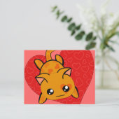Cartes Pour Fêtes Annuelles Kawaii Valentine Kitty (Debout devant)