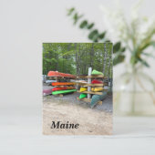 Cartes Pour Fêtes Annuelles Kayaks colorés (Debout devant)