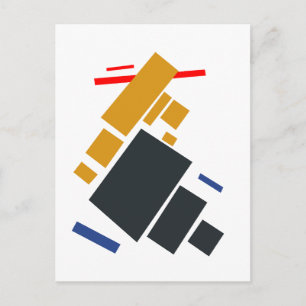 Cartes Pour Fêtes Annuelles Kazimir Malevich, L'Aviateur, Avion en vol