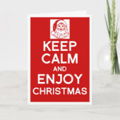 Cartes Pour Fêtes Annuelles Keep Calm and enjoy (Devant)