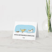 Cartes Pour Fêtes Annuelles Keesies dans la neige | Keeshond Christmas Custom (Dos)