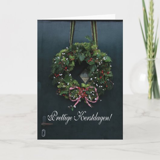 Cartes Pour Fêtes Annuelles Kerstdagen de Fijne - Noël néerlandais (Devant)