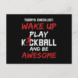 Cartes Pour Fêtes Annuelles Kickball mieux que thérapie