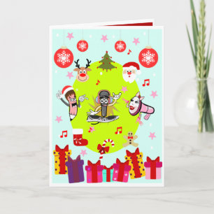 Cartes Pour Fêtes Annuelles Kids Christmas Card-Interactive Card