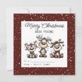 Cartes Pour Fêtes Annuelles Kids Classroom Deer Themed (Devant)