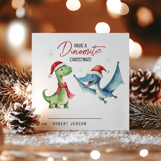 Cartes Pour Fêtes Annuelles Kids Classroom Dinosaur Christmas Holiday