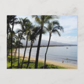 Cartes Pour Fêtes Annuelles Kihei Maui Hawaii plage Palms (Devant)