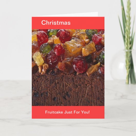 Cartes Pour Fêtes Annuelles Kinda Fruity Fruitcake (Devant)