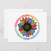 Cartes Pour Fêtes Annuelles Kindness Peace Equality Love Hope Diversity Human (Devant / Derrière)