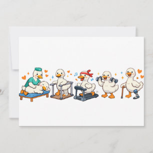 Cartes Pour Fêtes Annuelles Kinésithérapie Silly Goose, Kinésithérapeute