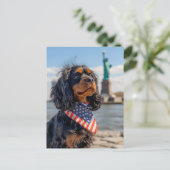 Cartes Pour Fêtes Annuelles King Charles Cocker Spaniel in New York (Debout devant)