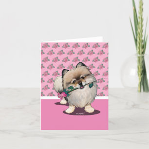 Cartes Pour Fêtes Annuelles KiniArt Pomeranian Walter