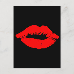 Cartes Pour Fêtes Annuelles Kiss Lips Red Lipstick Losion Passion Valentine